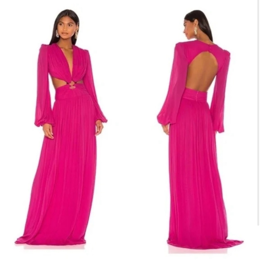 Pink PatBo cut out maxi dress